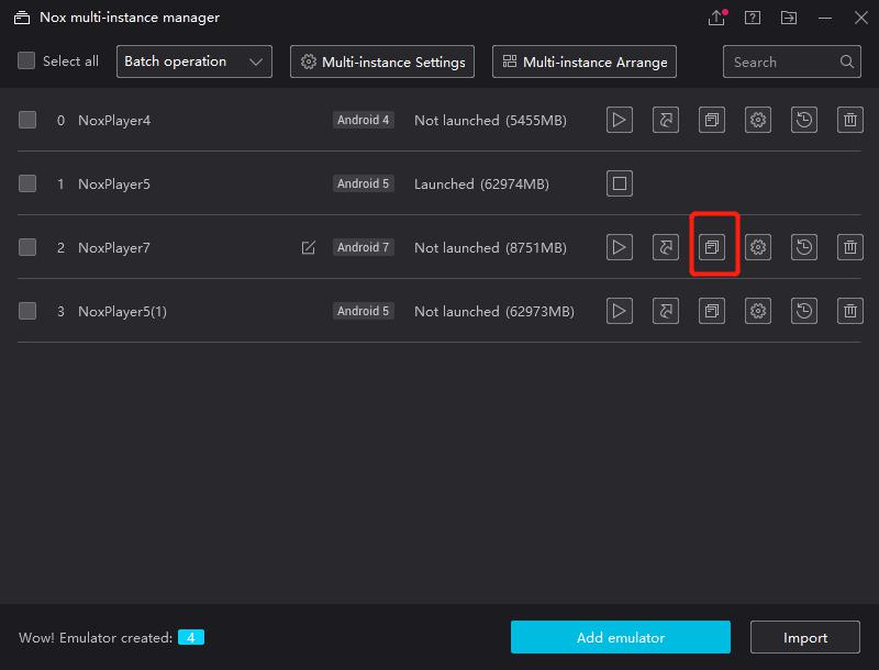 nox multi instance manager missing buttons