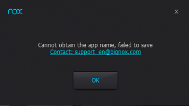 how to fix nox app player error