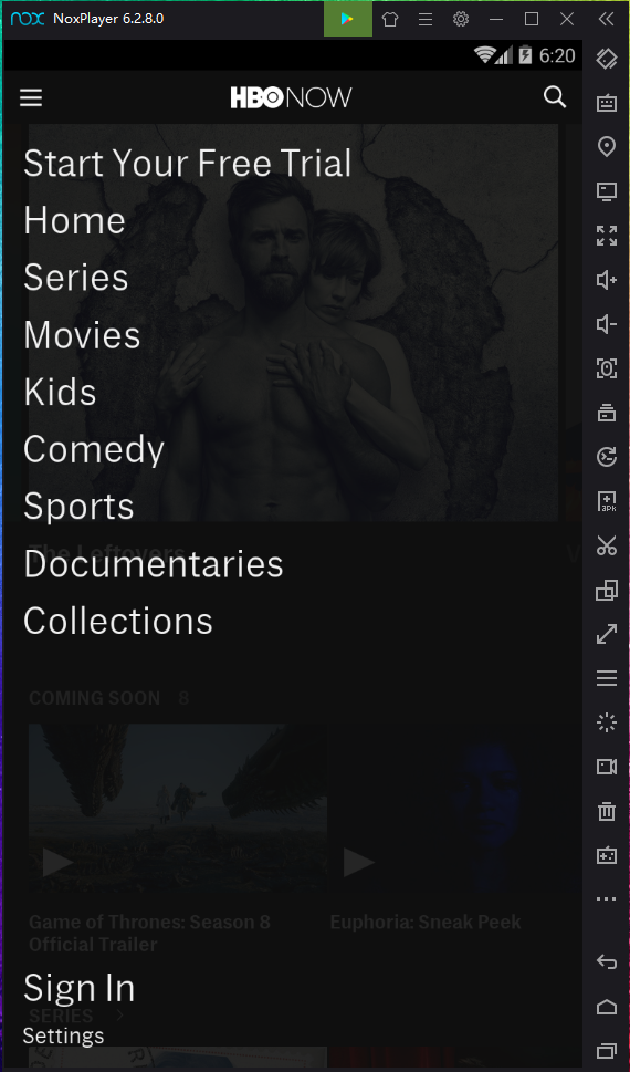play hbo now on pc via android app?