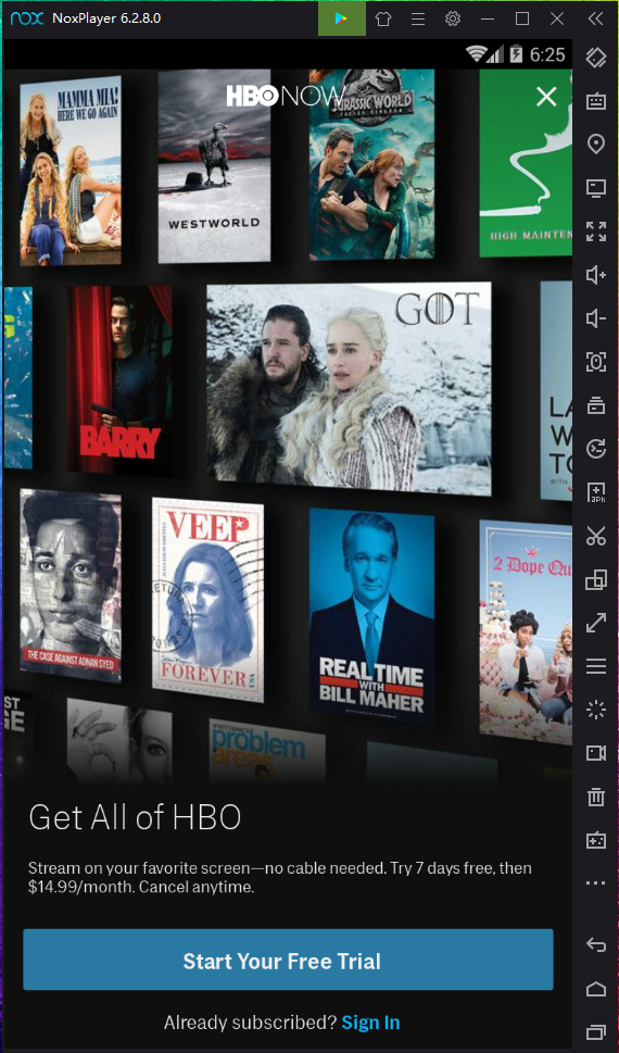 start hbo now on pc